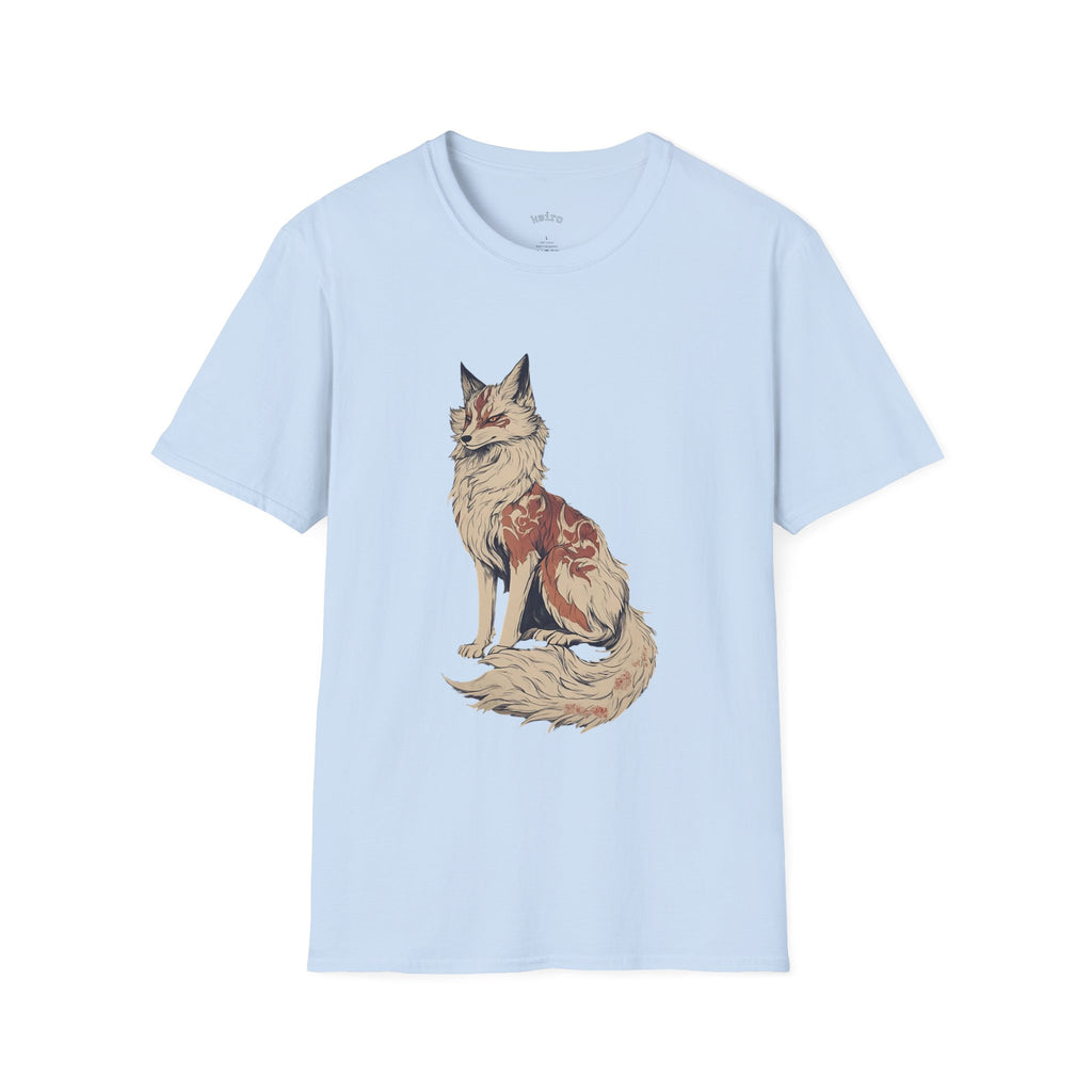 Fox Illustration T-Shirt — Vintage Floral Fox Graphic Tee