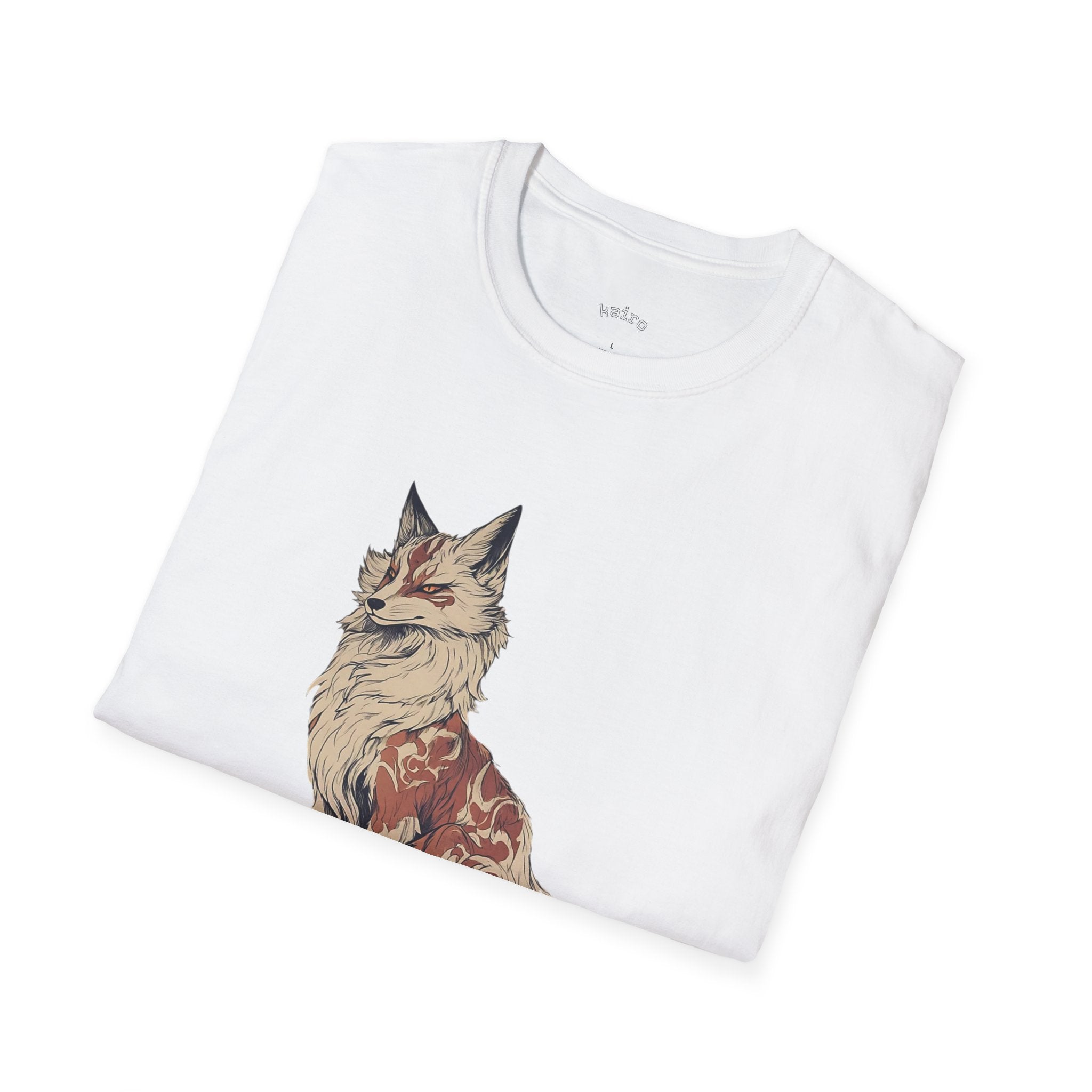 Fox Illustration T-Shirt — Vintage Floral Fox Graphic Tee