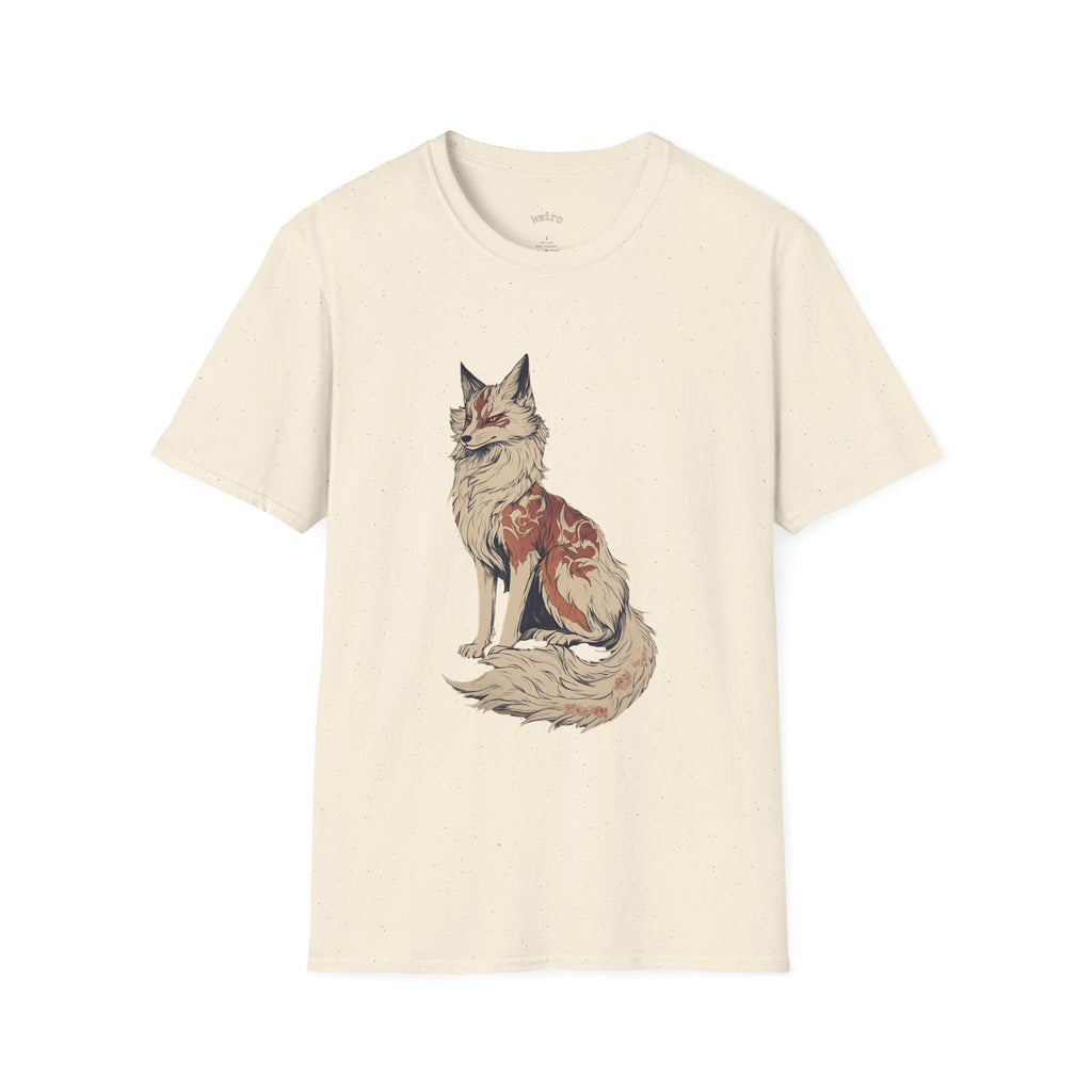Fox Illustration T-Shirt — Vintage Floral Fox Graphic Tee