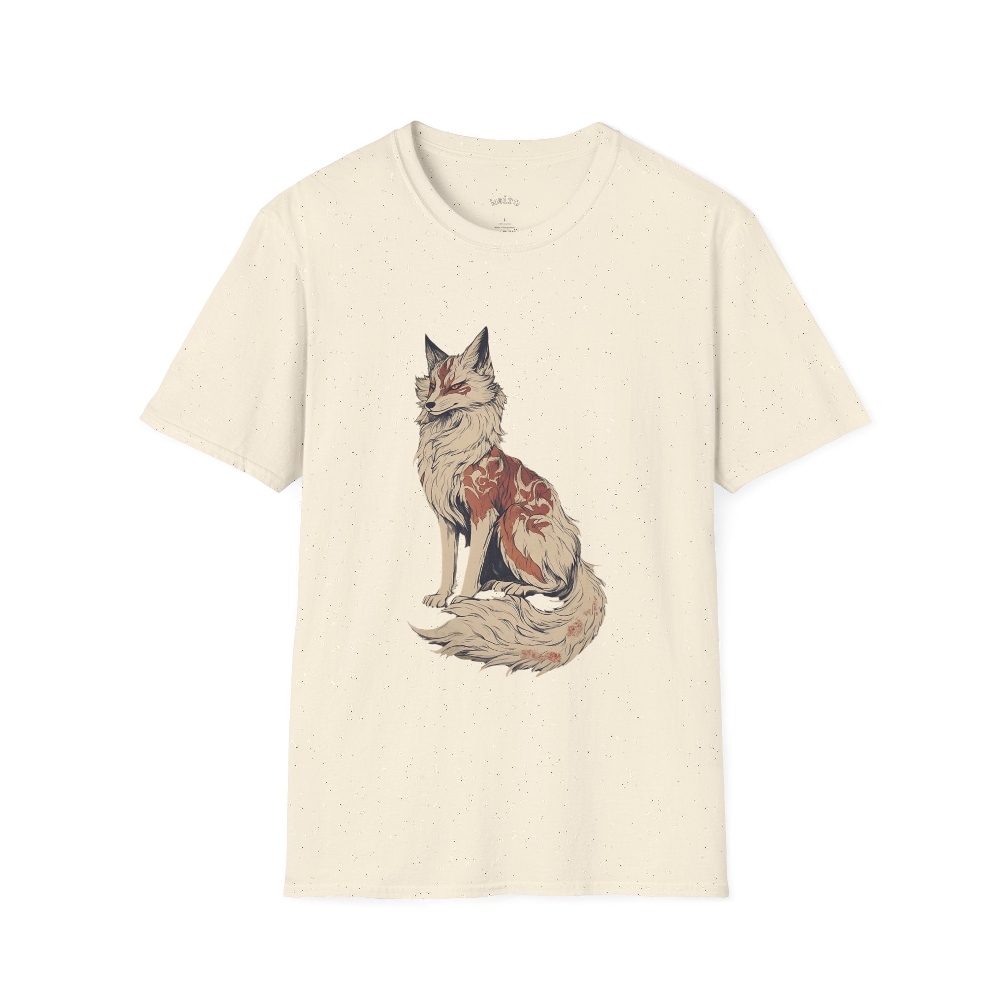 Fox Illustration T-Shirt — Vintage Floral Fox Graphic Tee