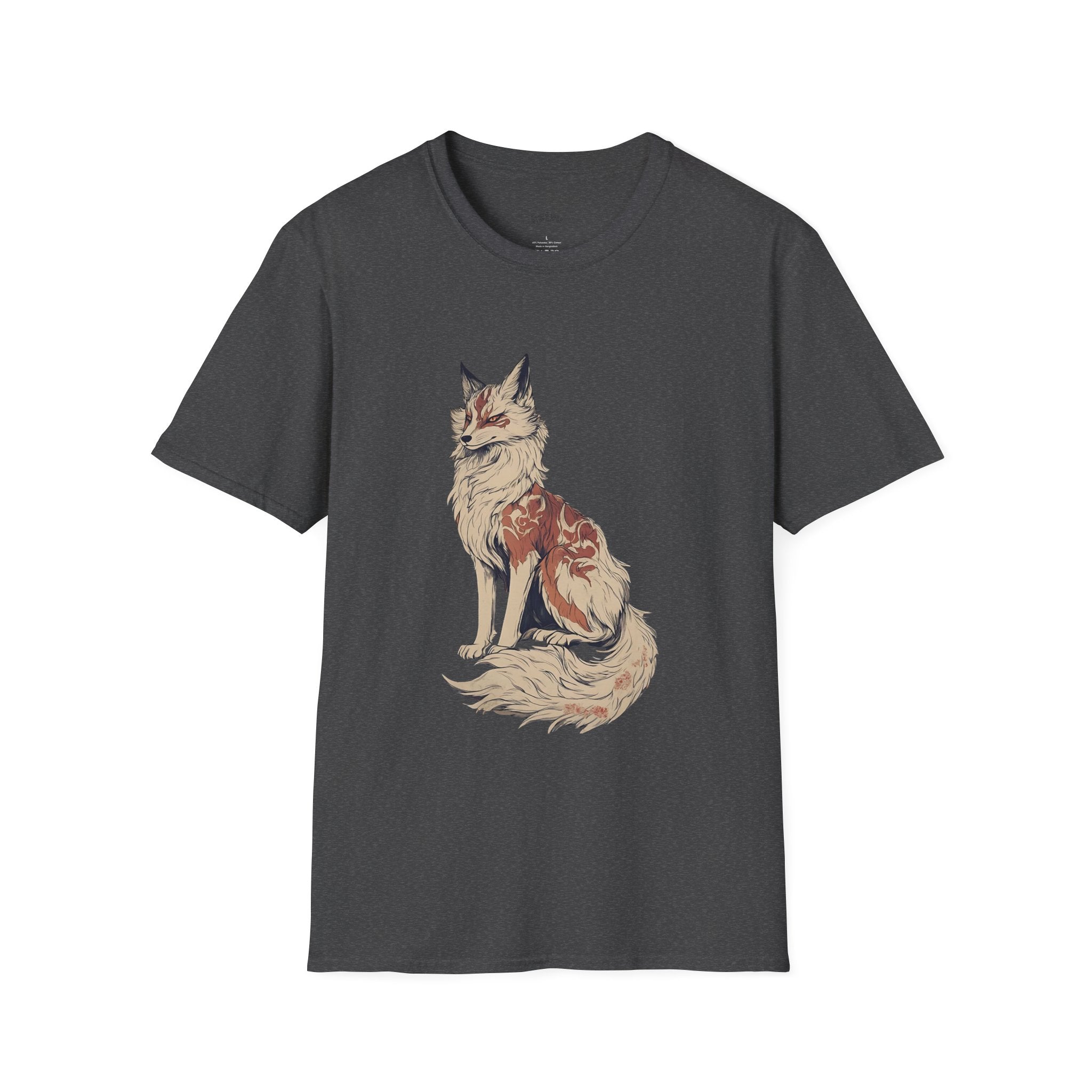 Fox Illustration T-Shirt — Vintage Floral Fox Graphic Tee