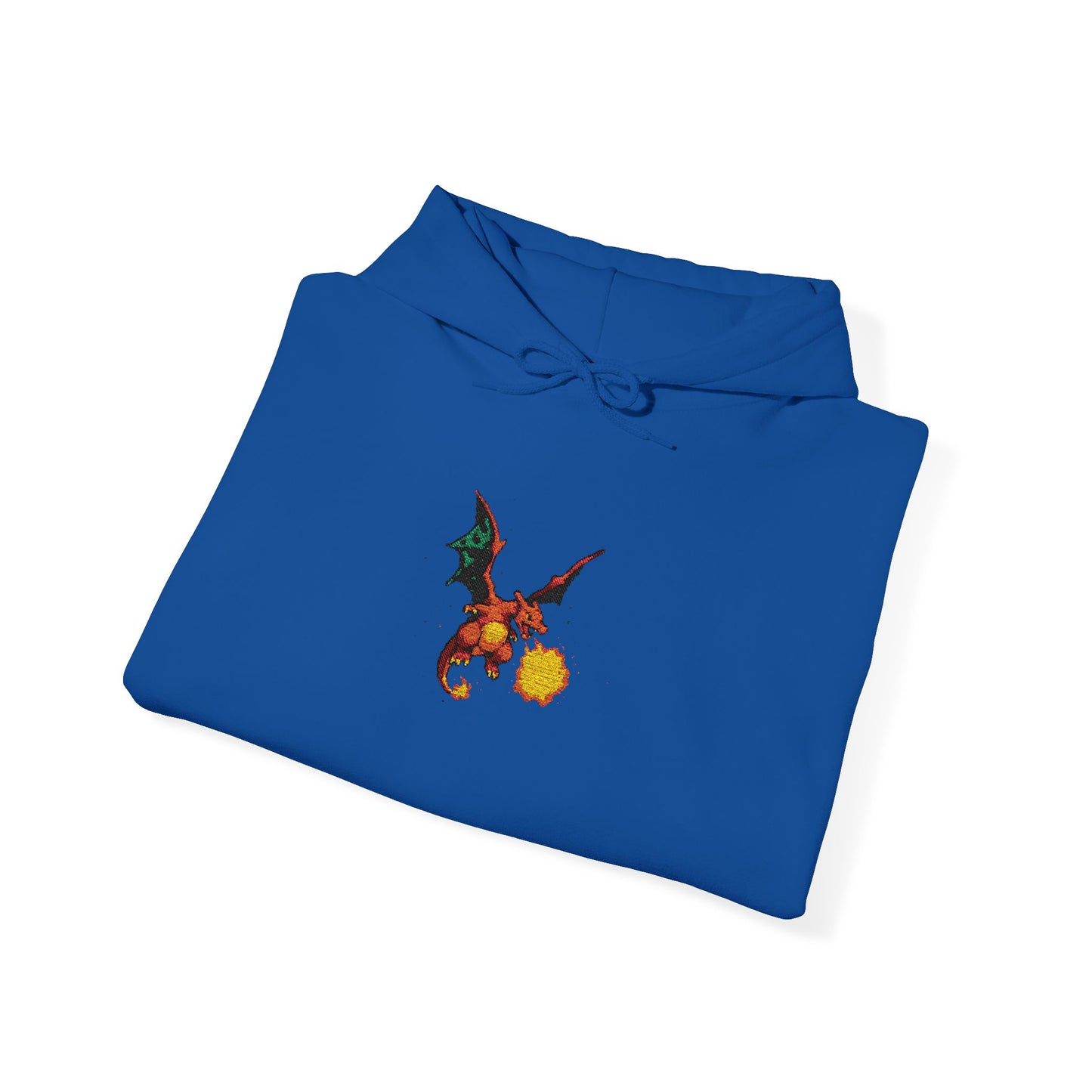 Dragon Breath Hoodie — Small Fiery Dragon Graphic Pullover