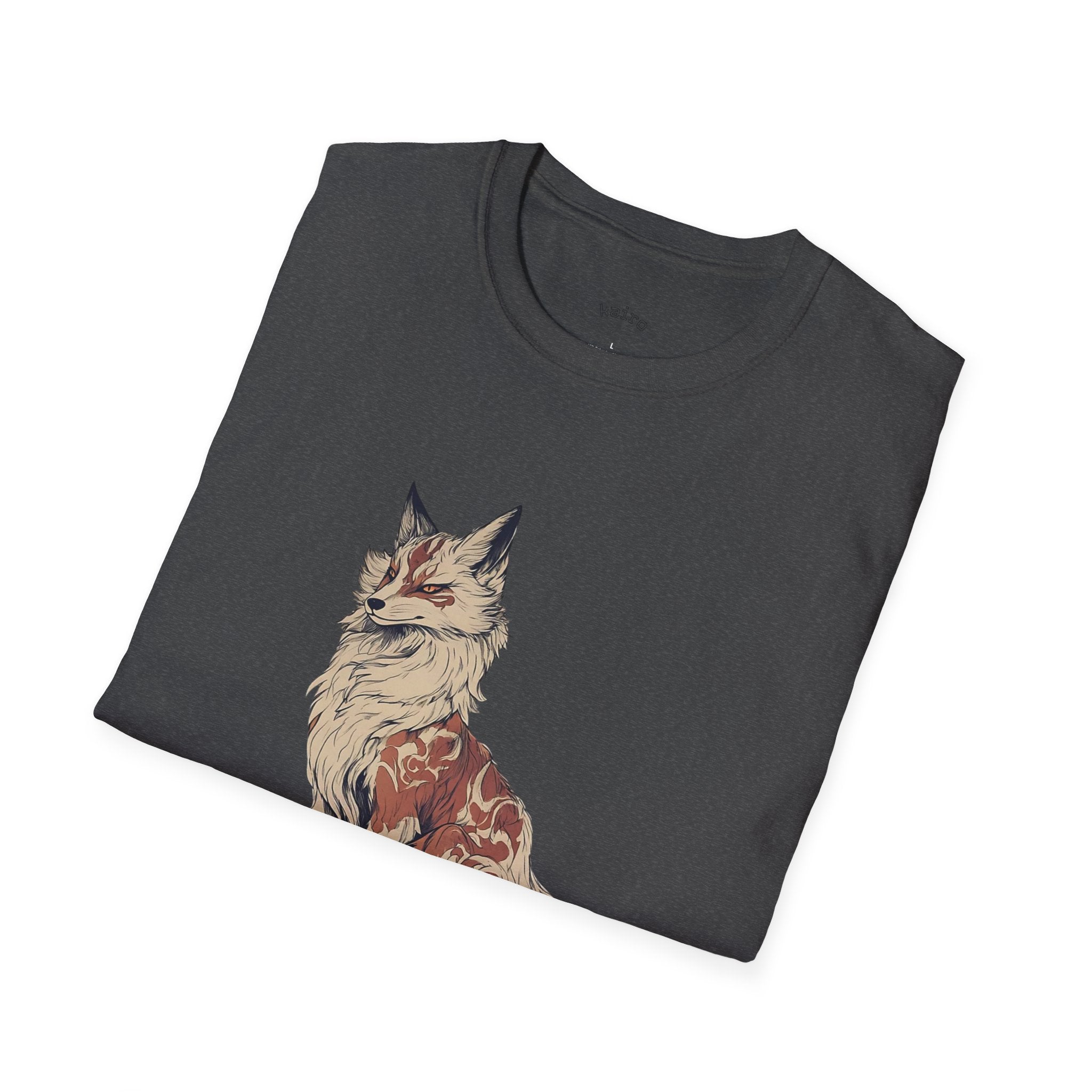 Fox Illustration T-Shirt — Vintage Floral Fox Graphic Tee