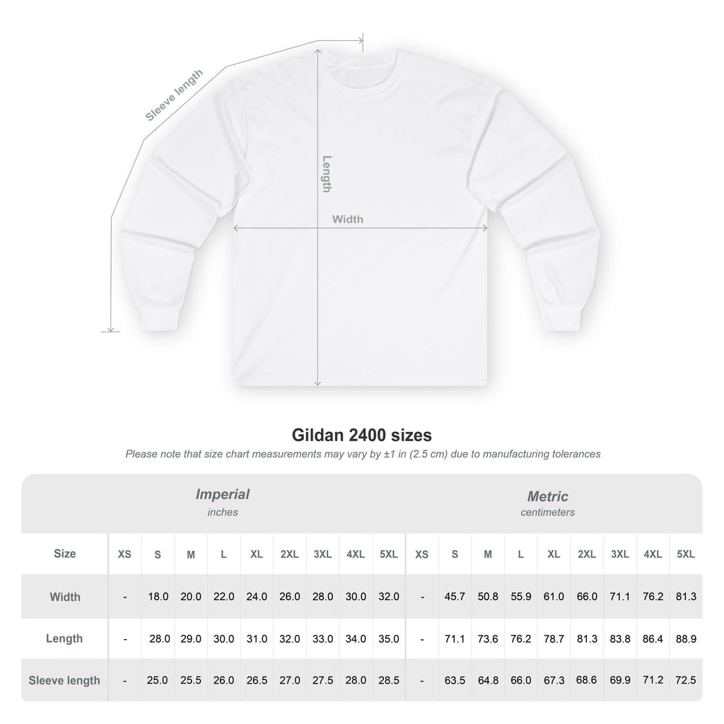 Mountain Landscape Long Sleeve Tee — Vintage Nature Graphic