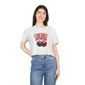 Cherry Bomb Crop Tee – Retro Cherry Graphic Women's Crop Top