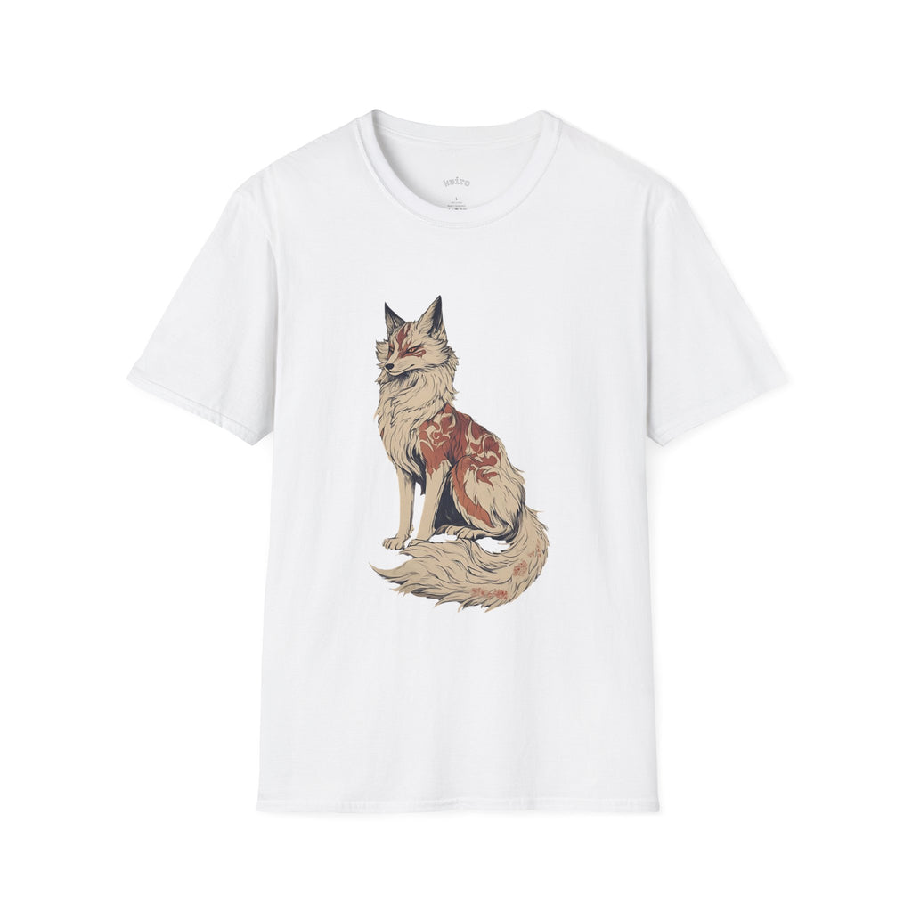 Fox Illustration T-Shirt — Vintage Floral Fox Graphic Tee